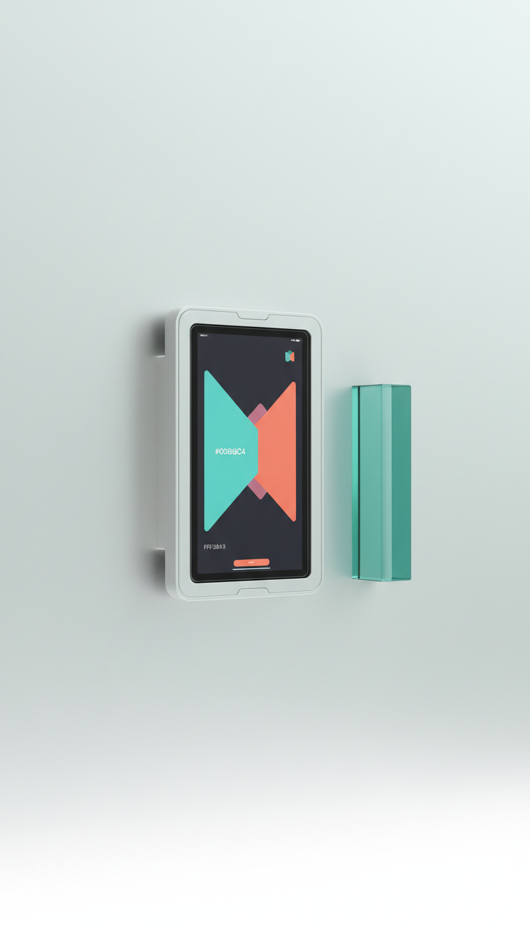 Kit mural minimaliste aluminium brossé