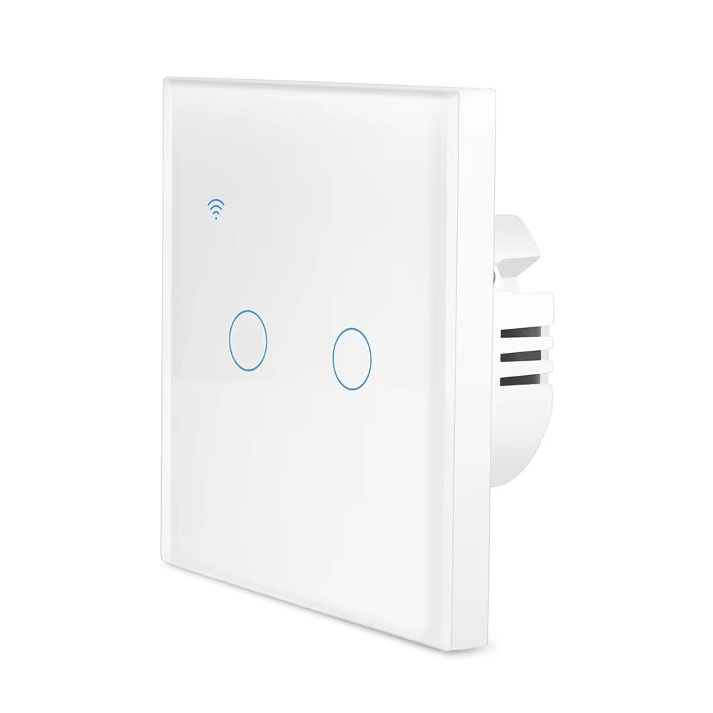 Panneau Mural Intelligent WiFi Standard EU avec Interrupteur Tactile 1/2/3/4 Voies – Contrôle Vocal