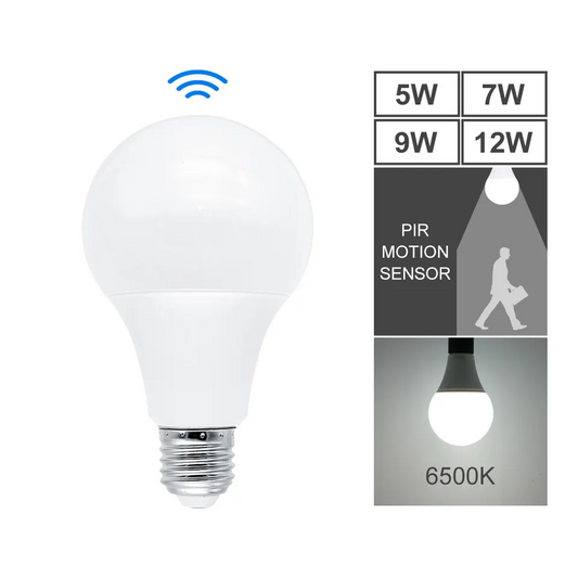 Ampoule LED Intelligente avec Capteur de Mouvement Radar – 9W, E27