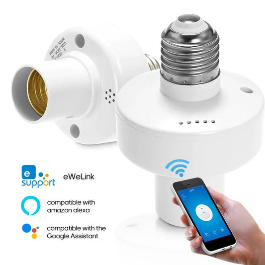 Douille Intelligente ZigBee/WiFi E27 – Contrôle Vocal & à Distance