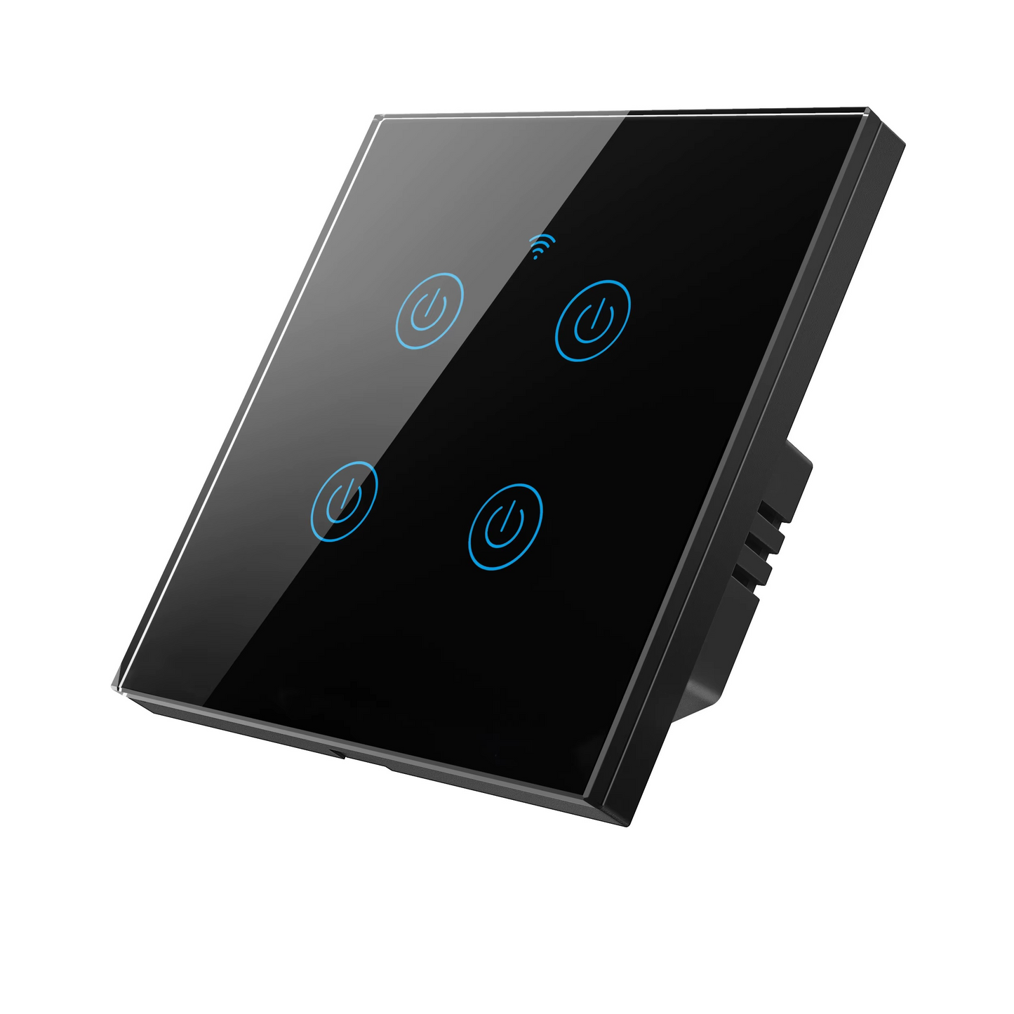 Panneau Mural Intelligent WiFi Standard EU avec Interrupteur Tactile 1/2/3/4 Voies – Contrôle Vocal