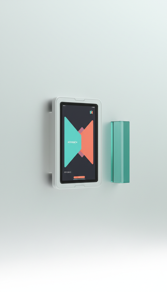Kit mural minimaliste aluminium brossé