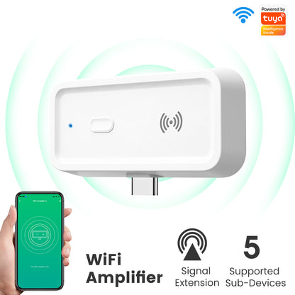 Répéteur WiFi Intelligent Tuya – Amplificateur de Signal & Extension de Réseau + Chargeur Rapide 120W 6 Ports – 3 USB-C PD + 3 USB