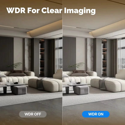 Caméra de Surveillance PTZ 4 K Wi‑Fi 6 – 8 MP, Vision Nocturne & Audio Bi‑directionnel