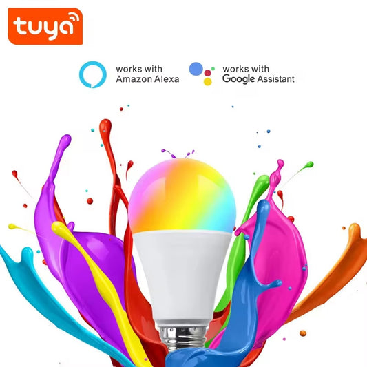 Ampoule Intelligente WiFi Tuya E27 9W – RGB + Blanc