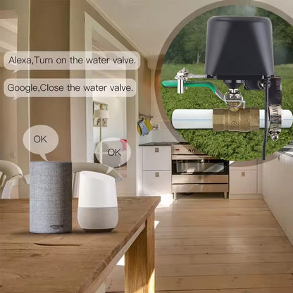 Vanne Intelligente Tuya WiFi – Contrôle à Distance pour Eau & Gaz