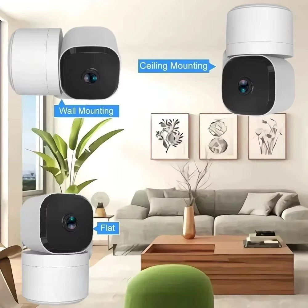 Caméra de Surveillance PTZ 4 K Wi‑Fi 6 – 8 MP, Vision Nocturne & Audio Bi‑directionnel