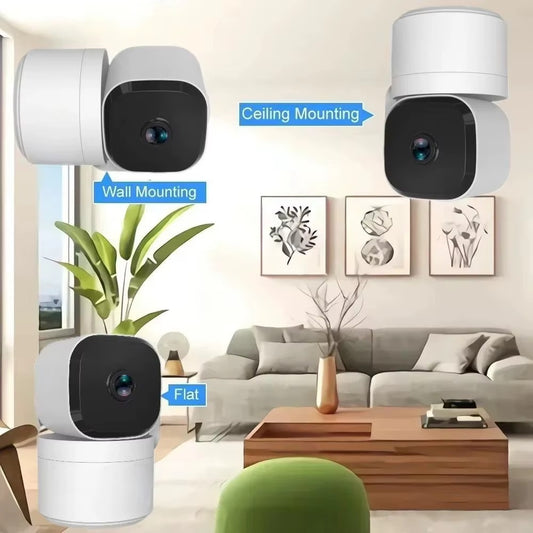 Caméra de Surveillance PTZ 4 K Wi‑Fi 6 – 8 MP, Vision Nocturne & Audio Bi‑directionnel