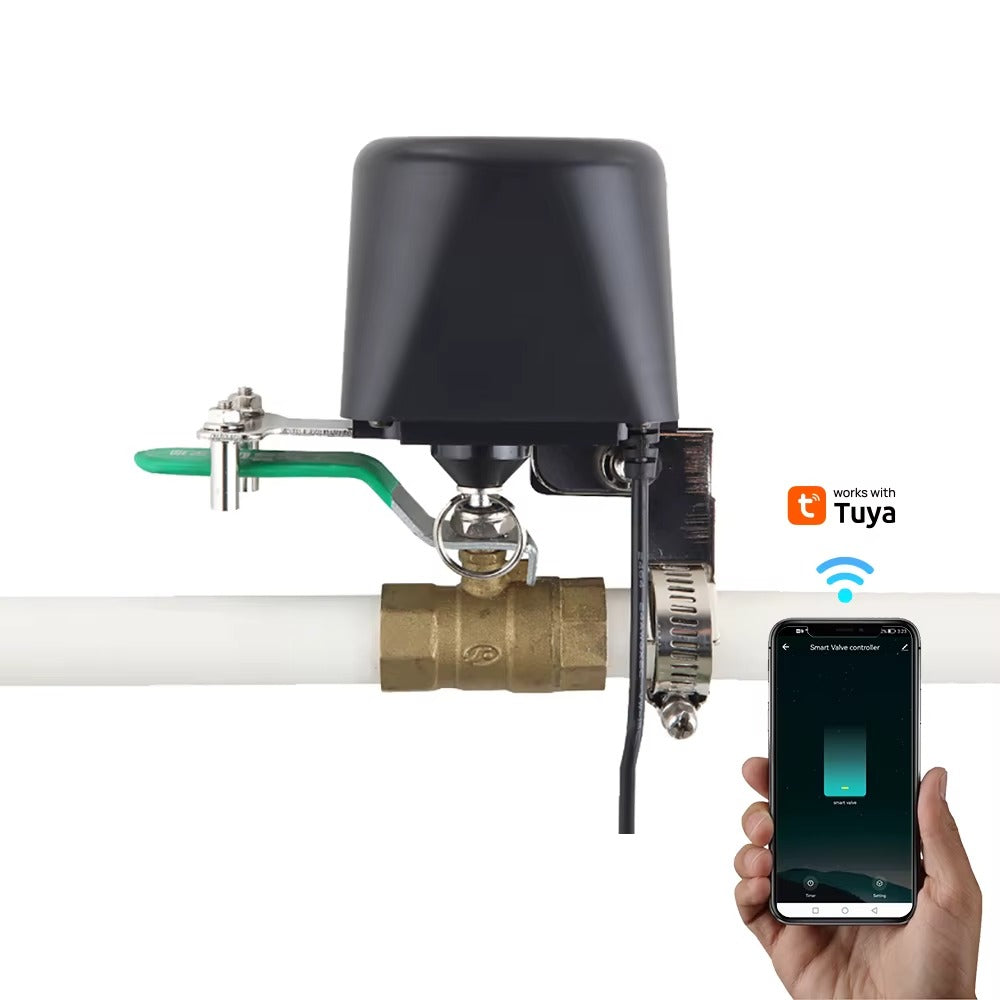 Vanne Intelligente Tuya WiFi – Contrôle à Distance pour Eau & Gaz