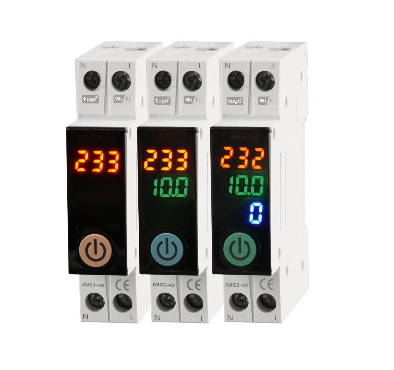 Disjoncteur WiFi Tuya 63A avec Suivi de Consommation