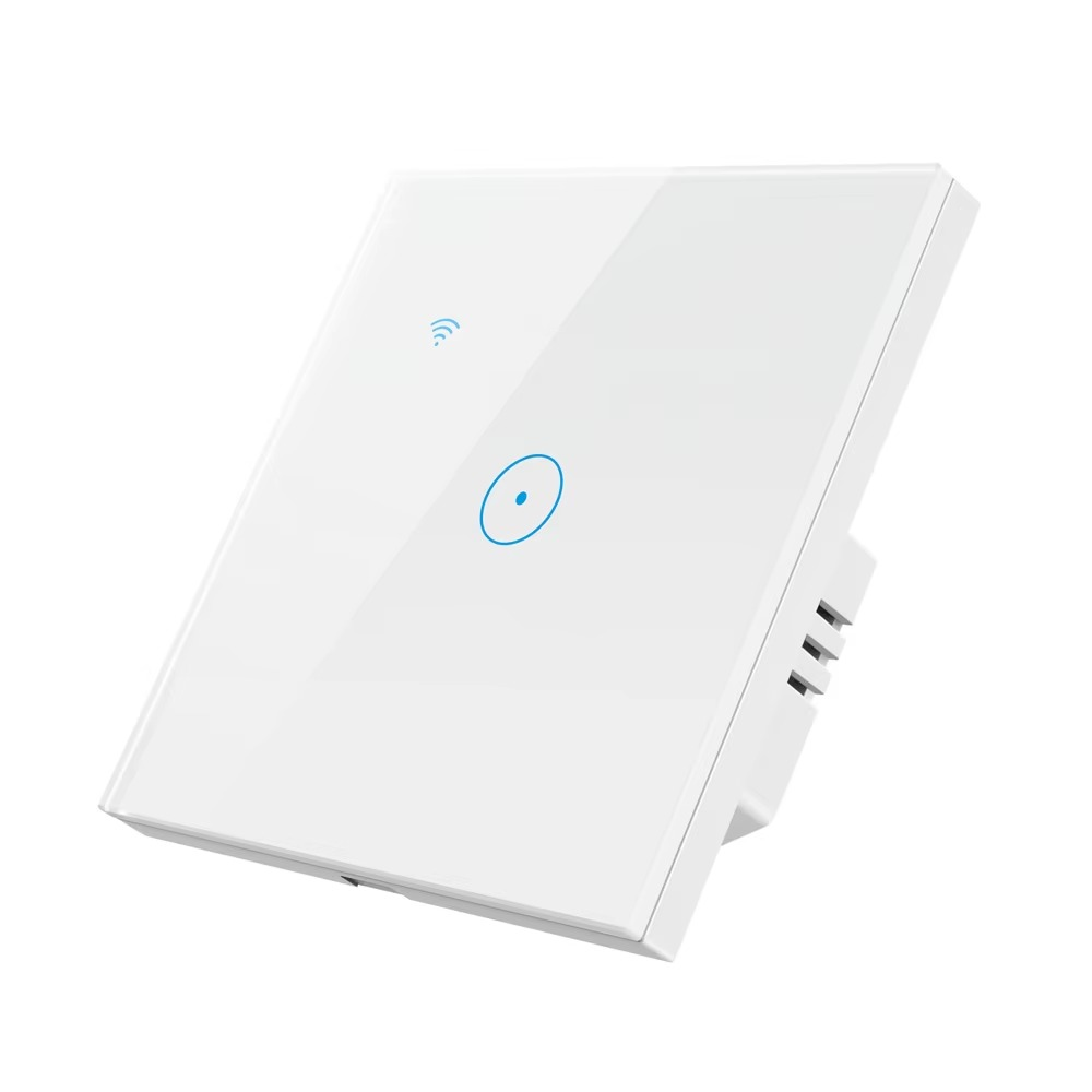 Panneau Mural Intelligent WiFi Standard EU avec Interrupteur Tactile 1/2/3/4 Voies – Contrôle Vocal