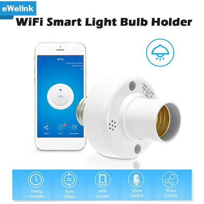 Douille Intelligente ZigBee/WiFi E27 – Contrôle Vocal & à Distance