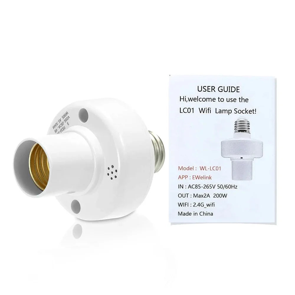 Douille Intelligente ZigBee/WiFi E27 – Contrôle Vocal & à Distance