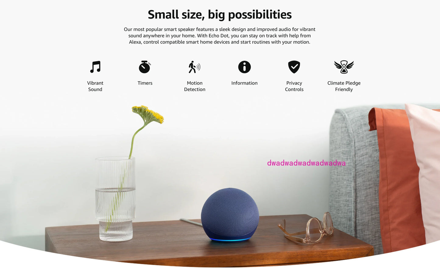 Amazon Echo Dot (5e Génération) – Enceinte Intelligente Compacte avec Alexa