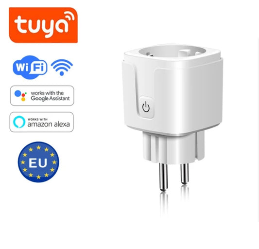 Prise intelligente WiFi Tuya 16A – Alexa & Google Home
