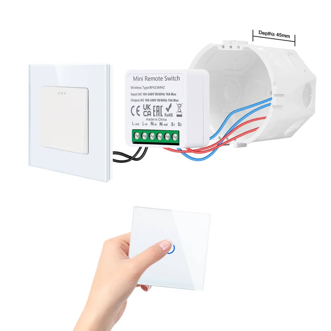 Interrupteur Mural Intelligent WiFi 16A – Alexa & Google Home