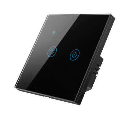 Panneau Mural Intelligent WiFi Standard EU avec Interrupteur Tactile 1/2/3/4 Voies – Contrôle Vocal