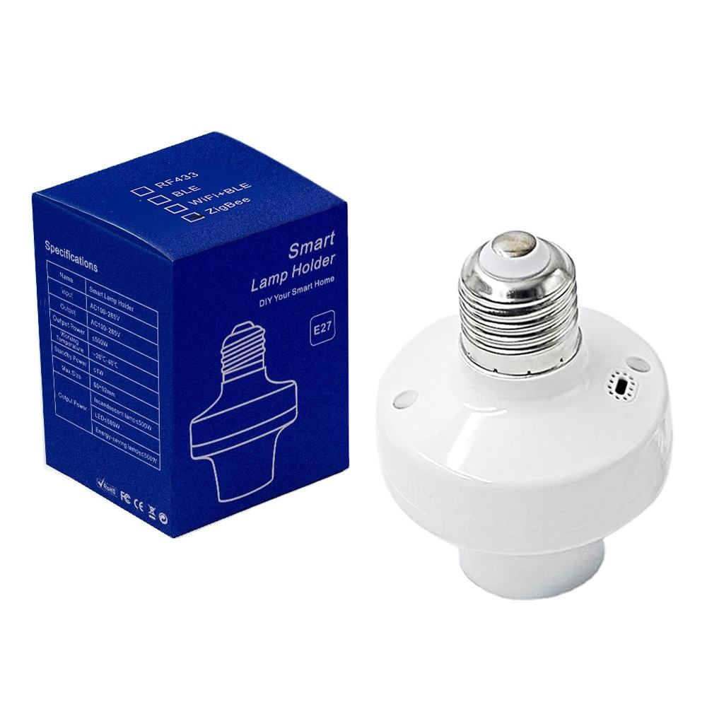 Douille Intelligente ZigBee/WiFi E27 – Contrôle Vocal & à Distance